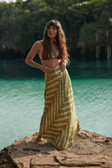 Ashbourne Skirt – Celestial Tie Dye/Matcha