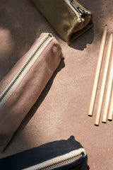 a close up cove. pencil case