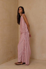 Front view of the LILYA Dominica Dress in Amalfi Stripe.