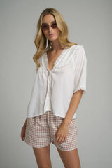 Edinburgh Shorts – Almond Check