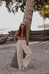 Fenton Mesh Pant in Natural front view