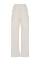 Natural sheer mesh beach pants