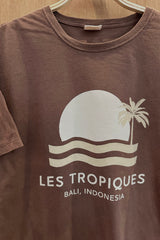 Les Tropiques retro-inspired T-shirt available in two colourways
