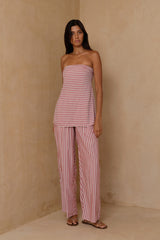 LILYA Solana Pants paired with the Lyon Strapless Top.