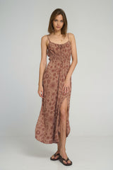 Gypsy Dress in Mystic Wisdom Rust front view