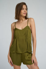 Adjustable strap detail on Moonflower Top