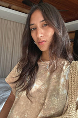 Boxy fit silhouette of Pura Vida Tee