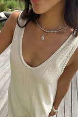 Safran Maxi Mesh Dress – Natural