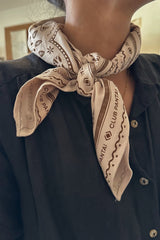 bandana worn as neck tie