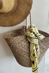 beach bag with bandana styled