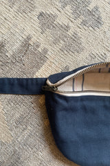 details of cross body bag by cove. in navy color