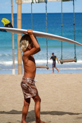 Water Shorts in Hibiscus