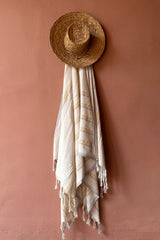 Turkish towel hierapolis in yellow stripe