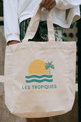We Like Bali Les Tropiques White Tote Bag