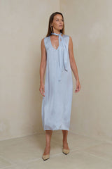 Powder blue shift dress by LILYA