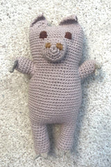 crochet piglet kids toys by cove island essentials handmade in bali