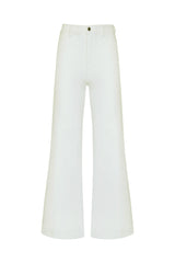 Ghost of Crème wide-leg trousers