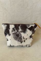 Tie Dye Pouch by Cove in earthy brown hand-dyed cotton
