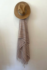 turkish towel euphemia in taupe color