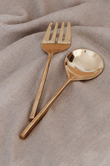 Brass salad servers by Cove homeware Canggu