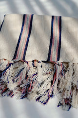 Magnesia Turkish Towel - Navy/Pink/Ivory