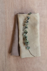 Sage and expresso tea towel by Cove