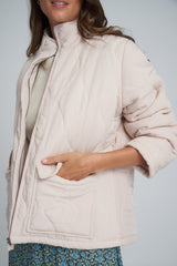 Side pocket of arctic jacket in rose haze by lilya