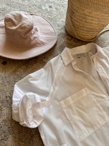 A White Classic Cotton Shirt Dress by LILYA