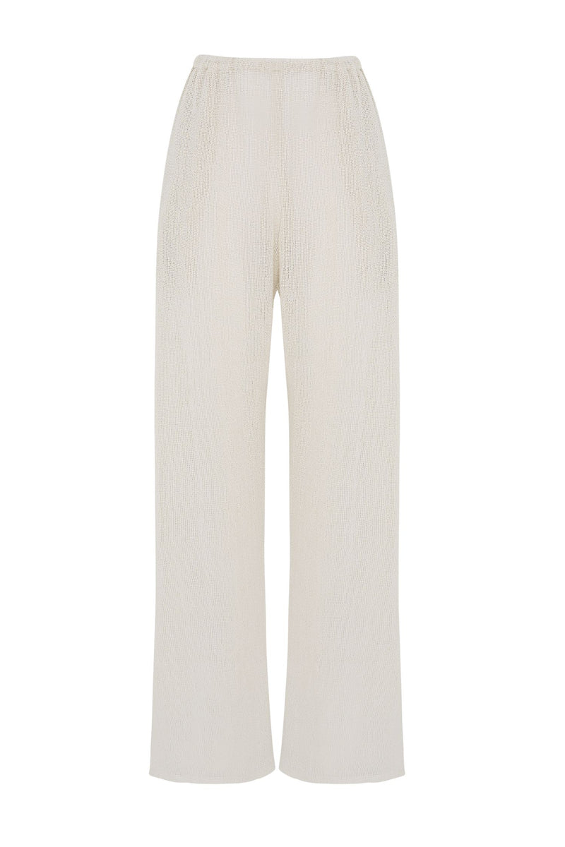 Natural sheer mesh beach pants 