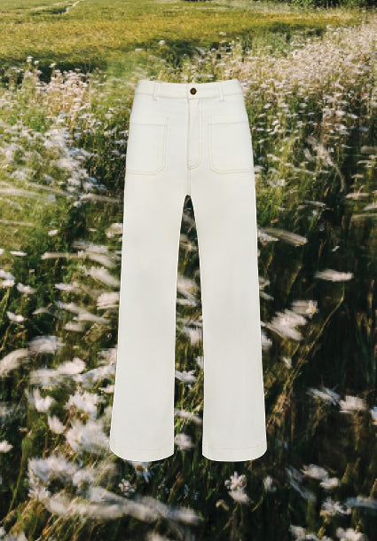 The Molly Cotton Pant Vanilla by LILYA