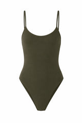 Ghost image of •	Tropical Green swimsuit, perfect to style as a modern resortwear look 