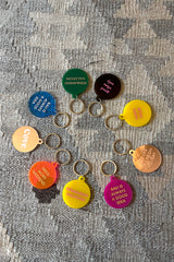 a various color of keyring by cove island essentials made in bali