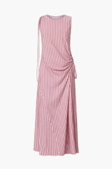 Curved neckline on the LILYA Dominica Dress. 