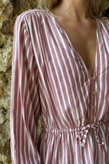 LILYA Sasha Blouse in Amalfi Stripe. 