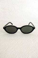 Front view of black sunglasses by Maison Mata 