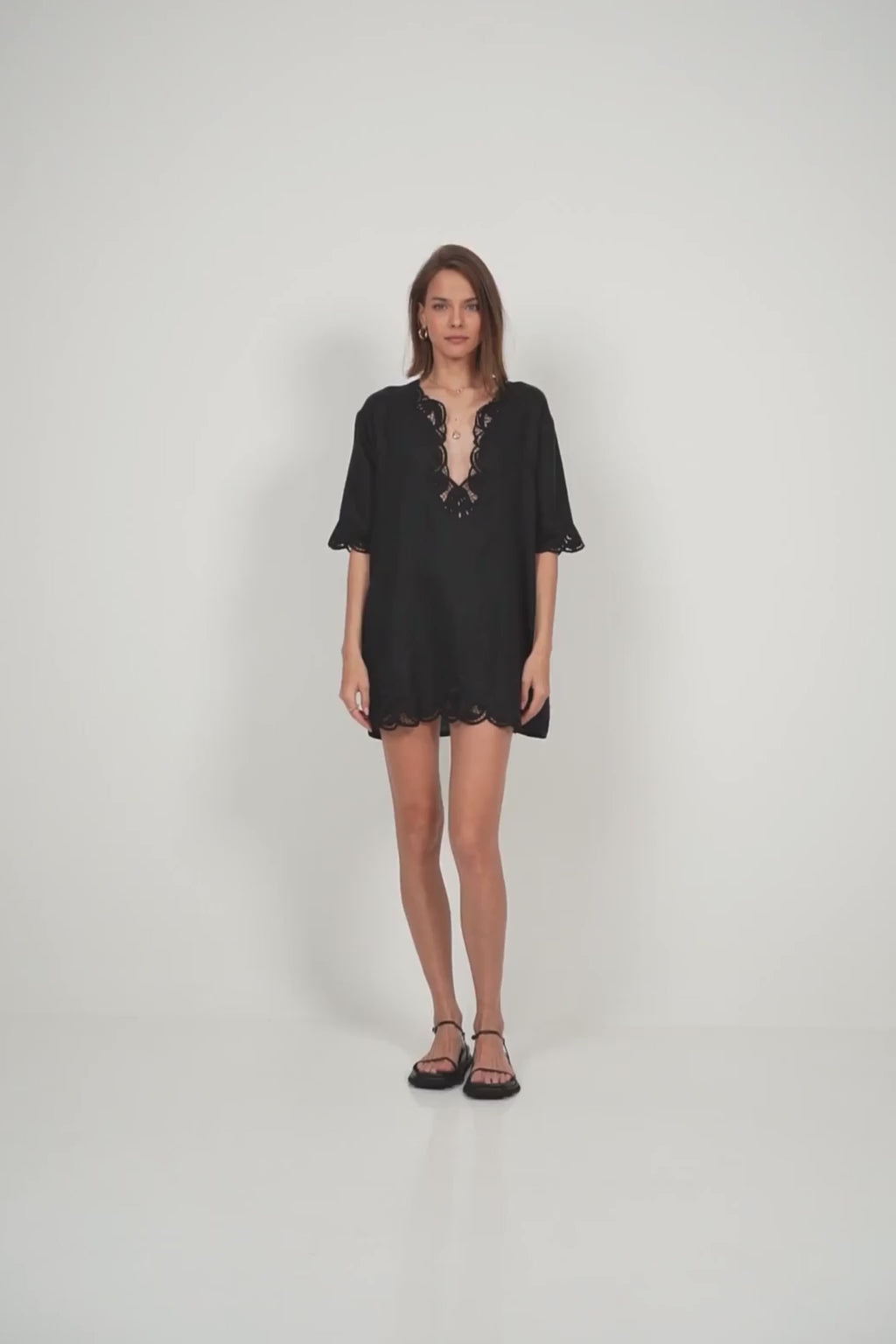 Easy fit tunic with feminine details