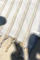 details of turkish towel hierapolis in yellow color