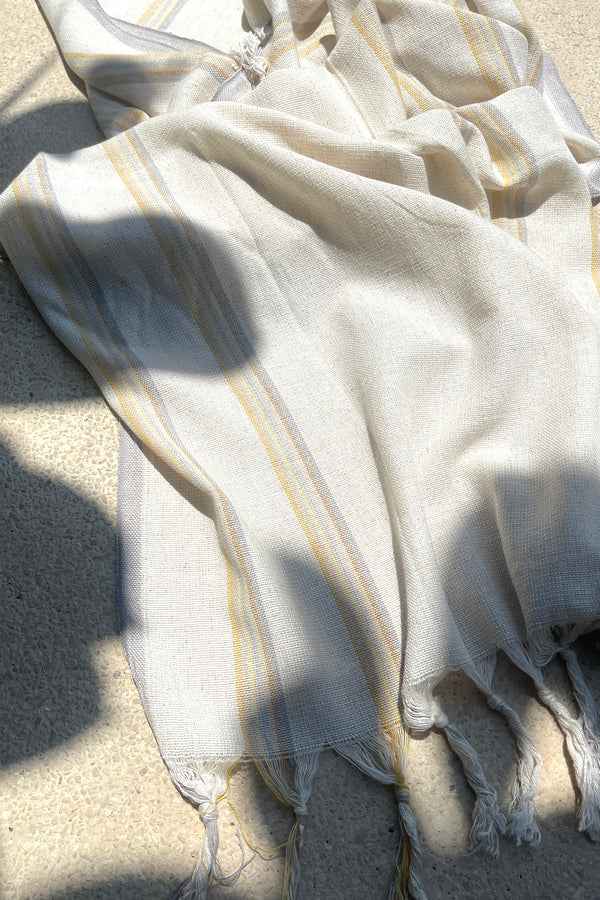 details of turkish towel hierapolis in yellow colour