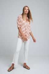 Roshi Shirt - Tie Dye Peach