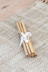 6 bamboo straws handmade by Cove