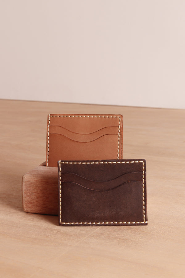 Leather card wallet by Cove