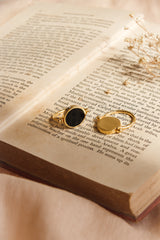 Eclipse ring black gold Tiger Frame in fashion store Cove Bali
