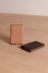 Leather pull up wallet by Cove