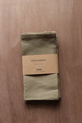 Sage linen napkins by Cove