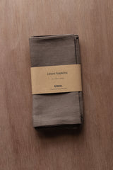 Expresso linen napkins by Cove
