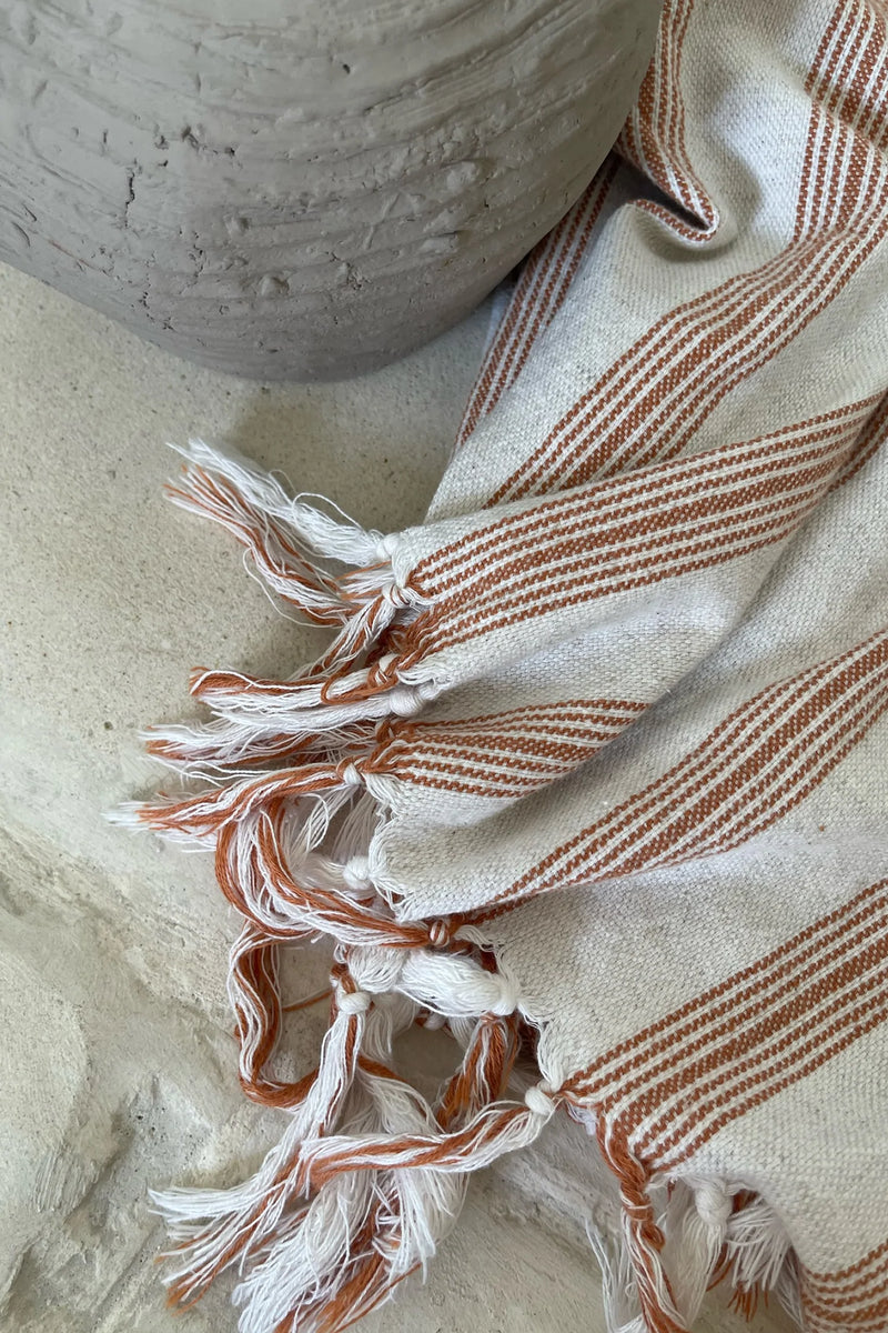 Cappadocia Turkish Towel - Rust Stripes – Cove. island essentials