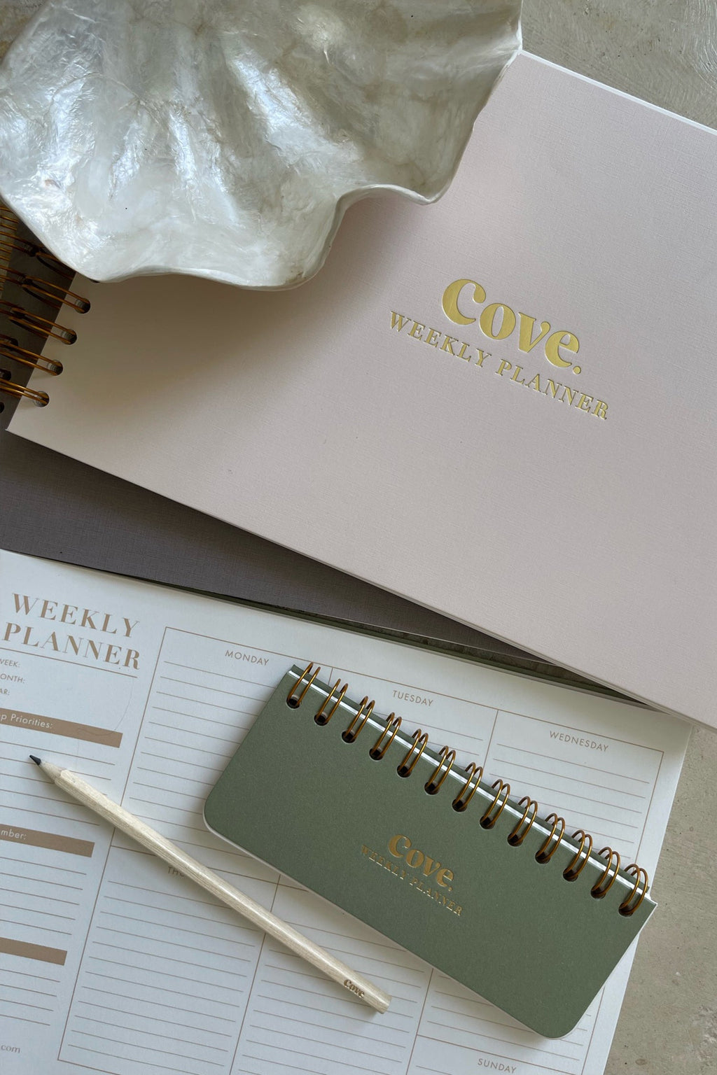 Cove. Weekly Desk Planner – Cove. island essentials for everyday living